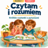 Dzieci czytają książkę właściwą stroną Czytam i rozumiem – klasa 1, część 2 | 20 czytanek i 80 pytań – PDF do druku