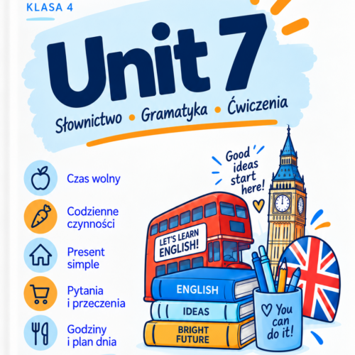 Angielski? Mam to! – klasa 4, Unit 7 | Brainy – powtórka, ćwiczenia i test PDF