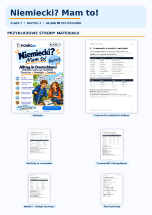 NAUKO_Kapitel_3_podglad_stron_A4 Niemiecki? Mam to! – klasa 7, Kapitel 3 | Deutschtour FIT neu – powtórka i test PDF
