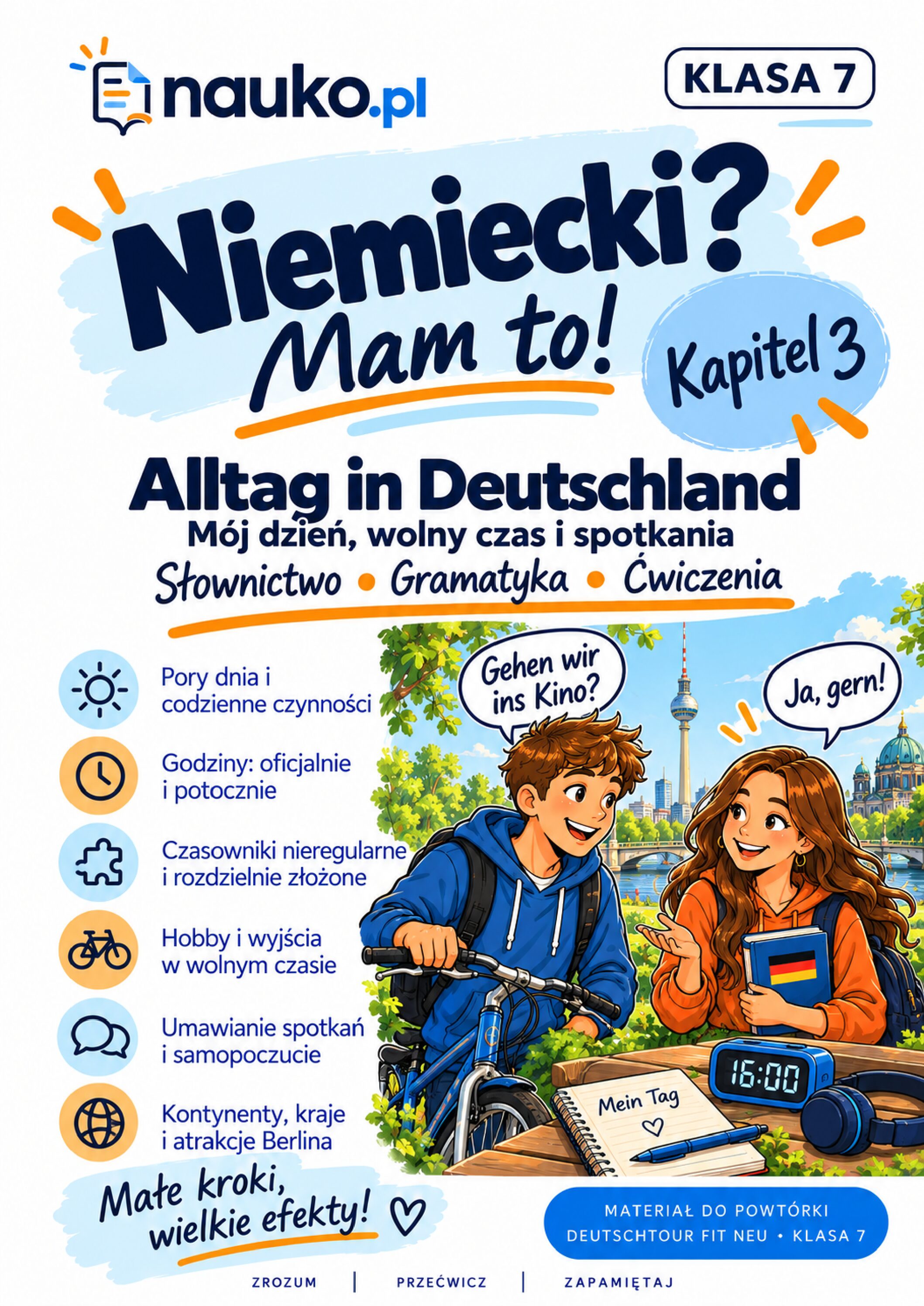 Niemiecki? Mam to! – klasa 7, Kapitel 3 | Deutschtour FIT neu – powtórka i test PDF