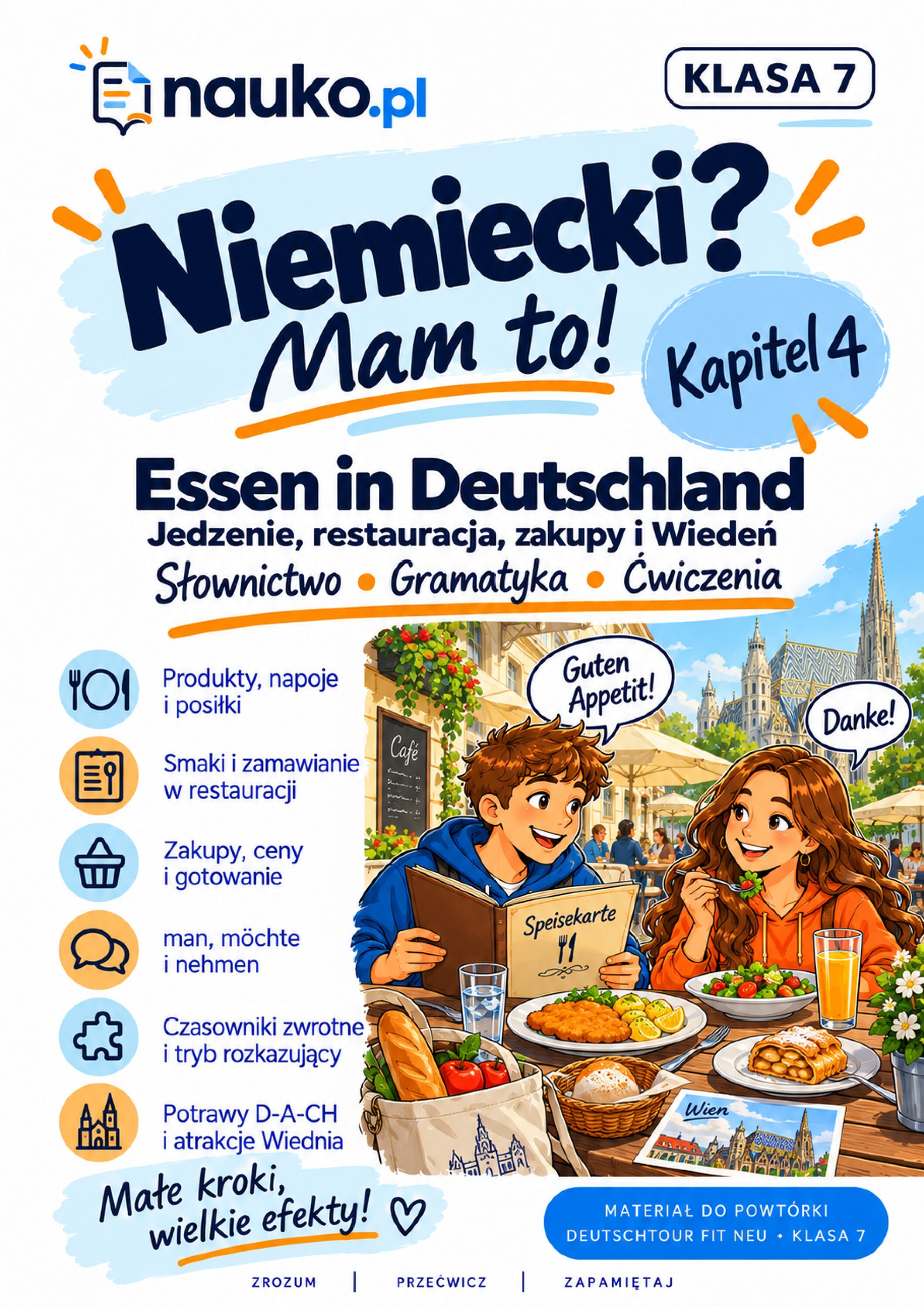 Niemiecki? Mam to! – klasa 7, Kapitel 4 | Deutschtour FIT neu – powtórka i test PDF