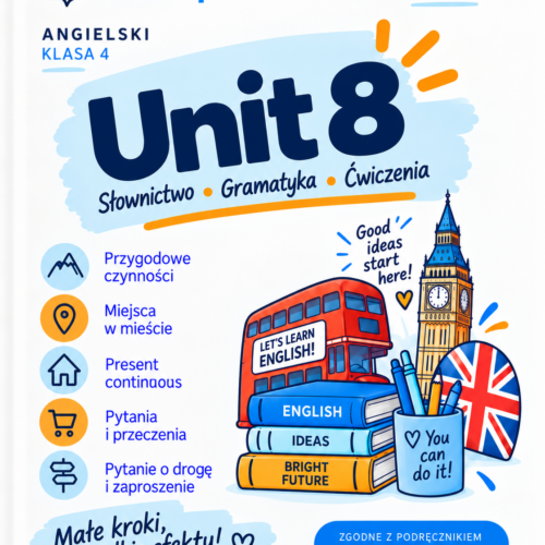 Angielski? Mam to! – klasa 4, Unit 8 | Brainy – powtórka, ćwiczenia i test PDF